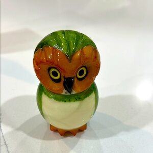 Marble paper weight  - Green and Orange